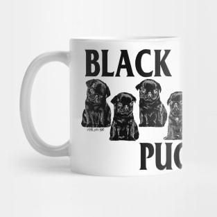 Black Pug Mug